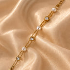 Pearl Bracelet for Women | 18K Gold Plated Jewellery
