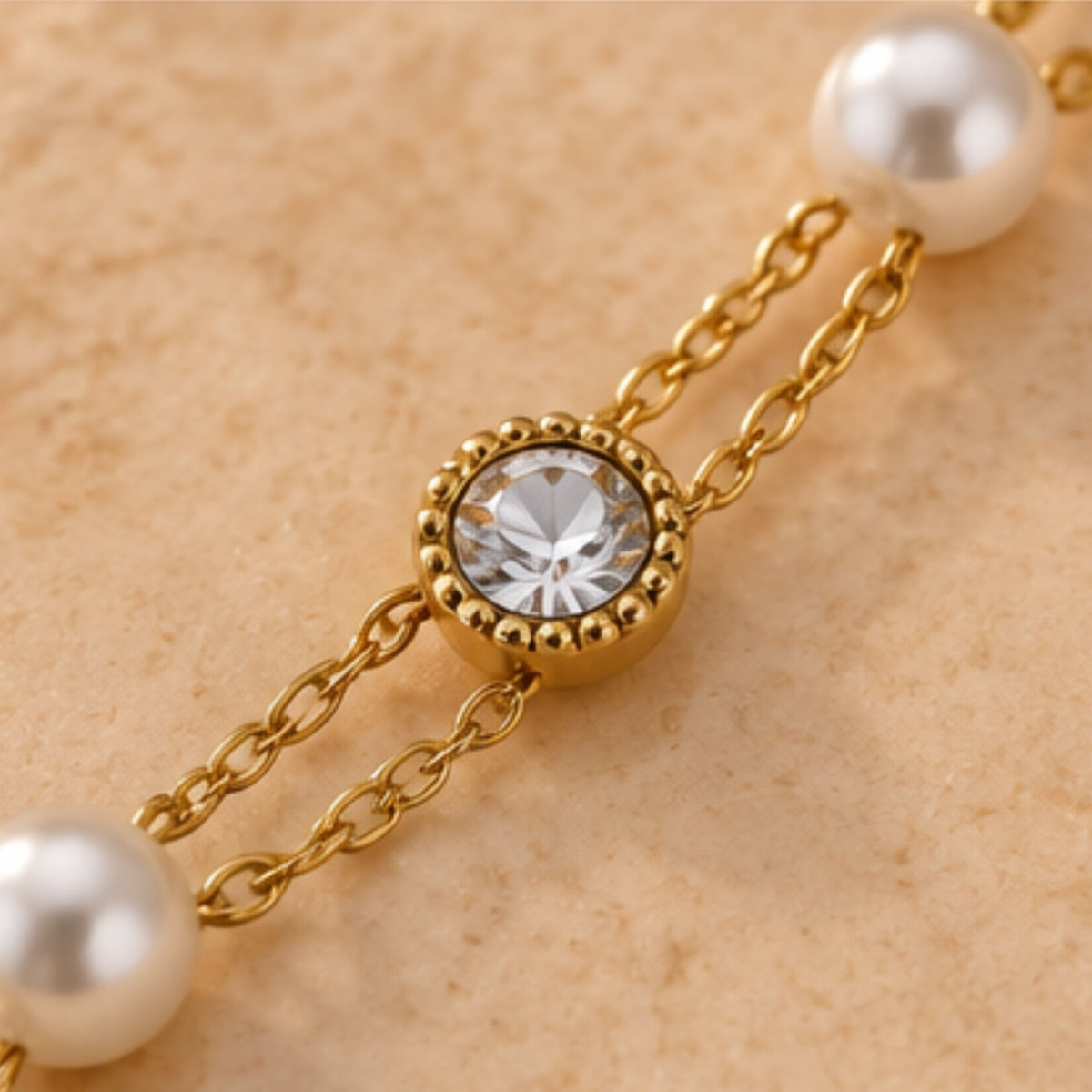 Pearl Bracelet for Women | 18K Gold Plated Jewellery