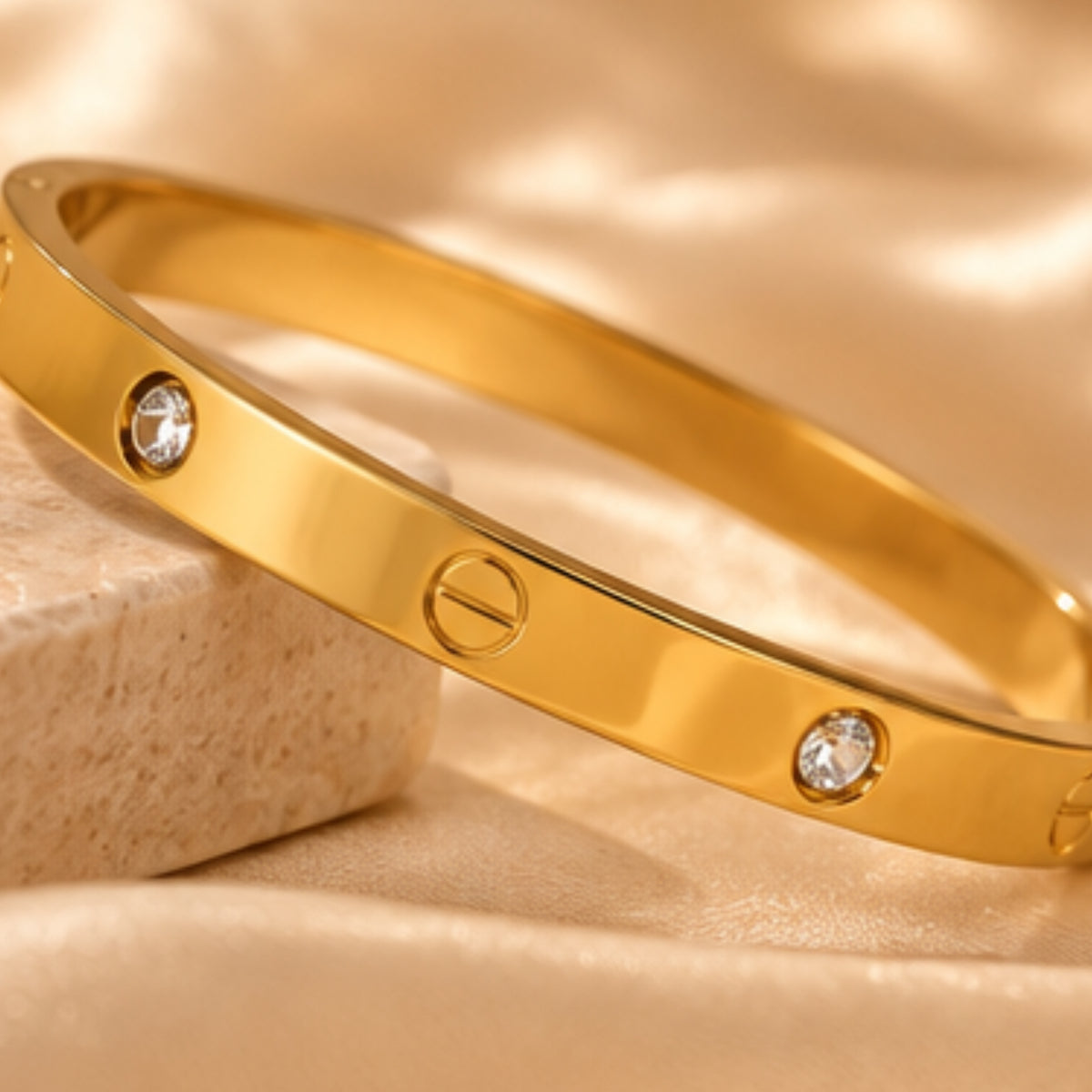 Royal Luxe Gold Kada for Women | Anti-Tarnish Bangle