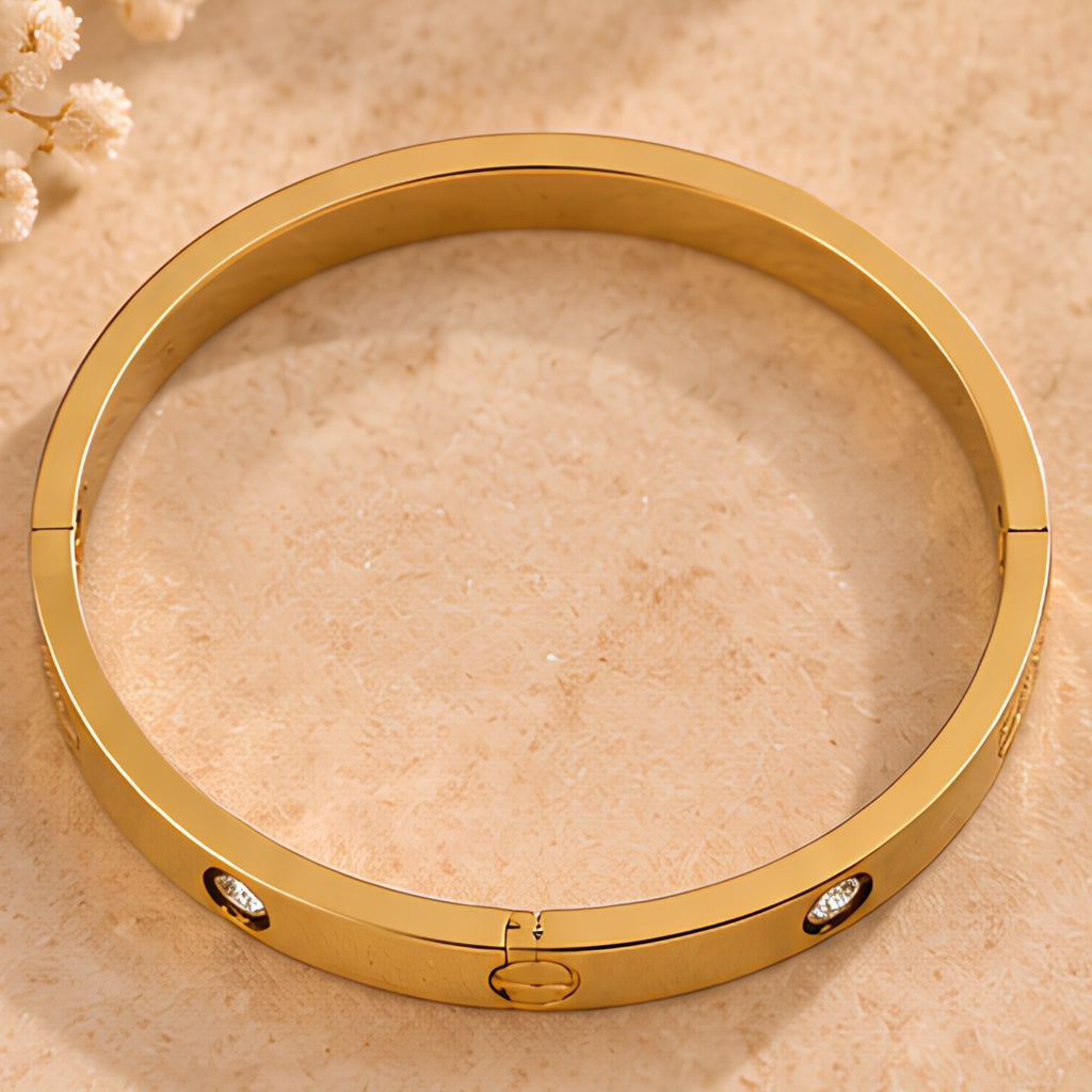 Royal Luxe Gold Kada for Women | Anti-Tarnish Bangle