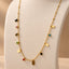 Women's Rainbow Charm Gold-Tone Link Necklace