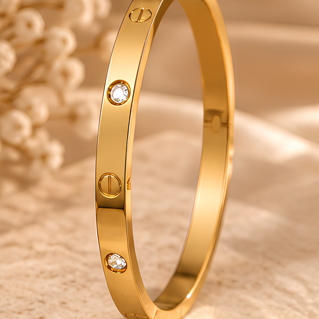 Royal Luxe Gold Kada for Women | Anti-Tarnish Bangle