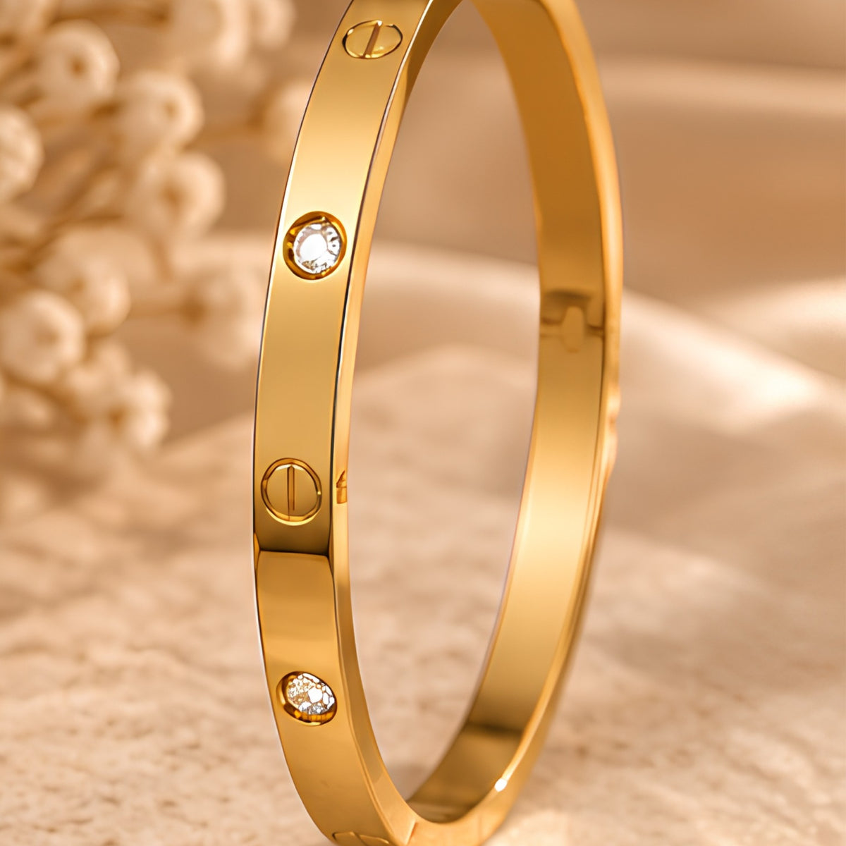 Royal Luxe Gold Kada for Women | Anti-Tarnish Bangle