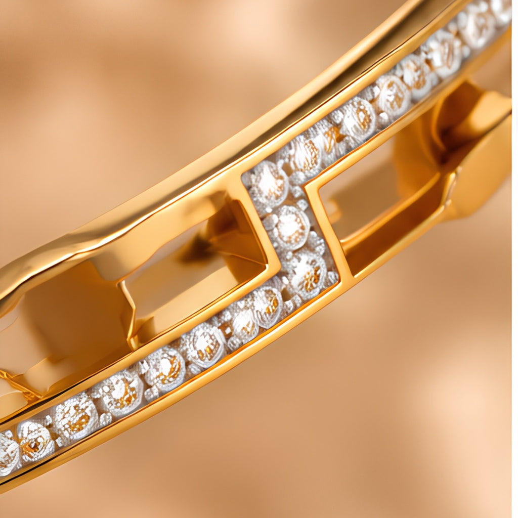 Luxe Pavé Gold Kada for Women | Anti-Tarnish Bangle