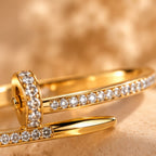 Nail Luxe Gold Kada for Women | Anti-Tarnish Bangle