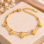 Floral Charm Anti-Tarnish Bracelet for Women | ZELVÉE
