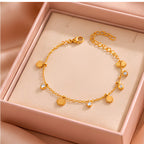 Sunburst Charm Anti-Tarnish Bracelet for Women | ZELVÉE