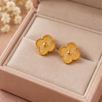 Floral Sunburst Anti-Tarnish Stud Earrings for Women | ZELVÉE
