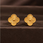 Floral Sunburst Anti-Tarnish Stud Earrings for Women | ZELVÉE