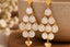 White Shell Heart Cascade Anti-Tarnish Earrings for Women | ZELVÉE
