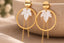 White Leaf Hoop Chain Anti-Tarnish Earrings for Women | ZELVÉE
