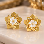 Oval Pearl Drop Earrings for Women | Anti-Tarnish | ZELVÉE (Copy)