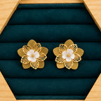 Oval Pearl Drop Earrings for Women | Anti-Tarnish | ZELVÉE (Copy)