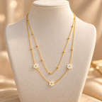 Women's Gold-Tone Floral Layered Necklace