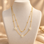 Women's Gold-Tone Floral Layered Necklace