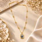 Floral Pendant Necklace for Women | Gold-Tone